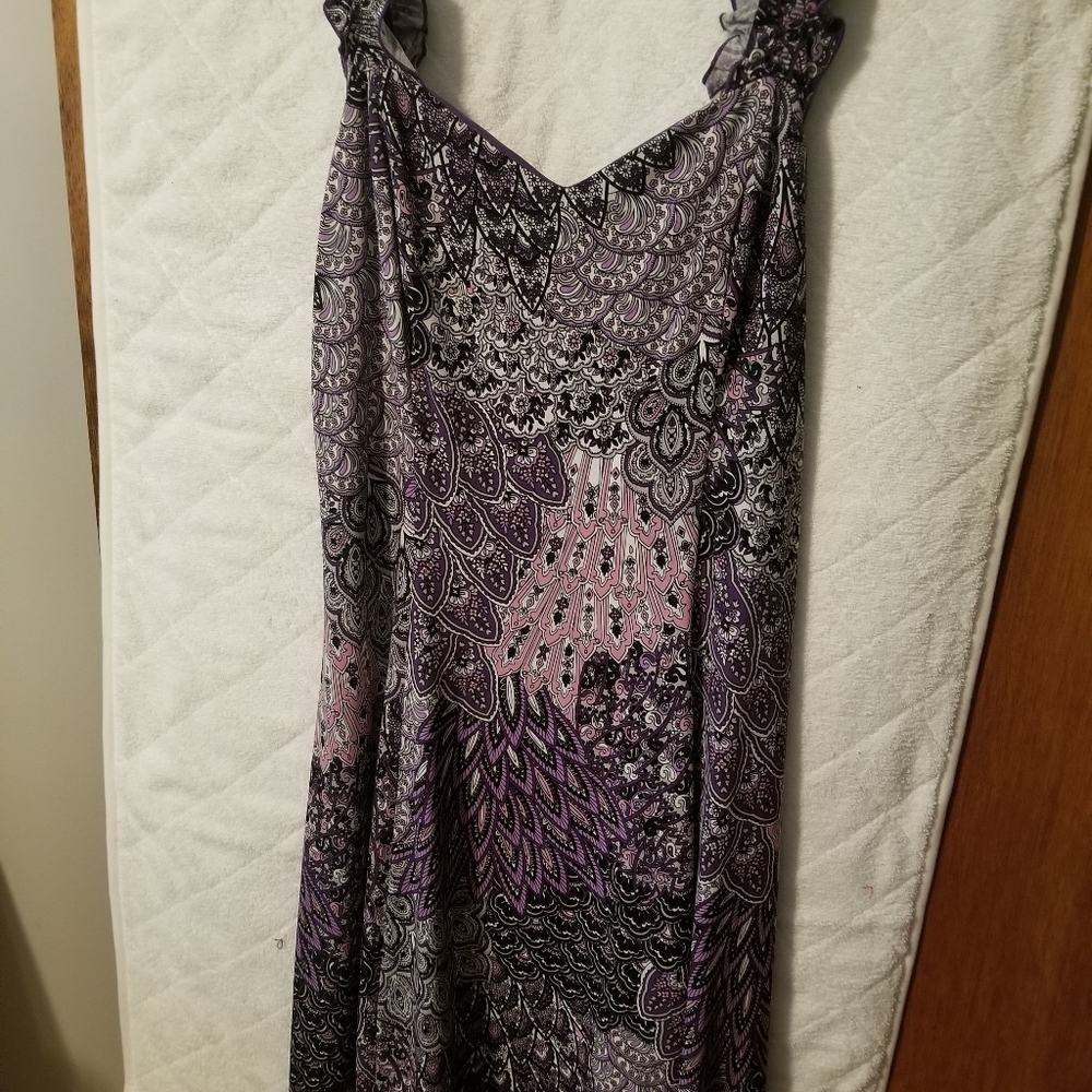 Purple multicolored Dress